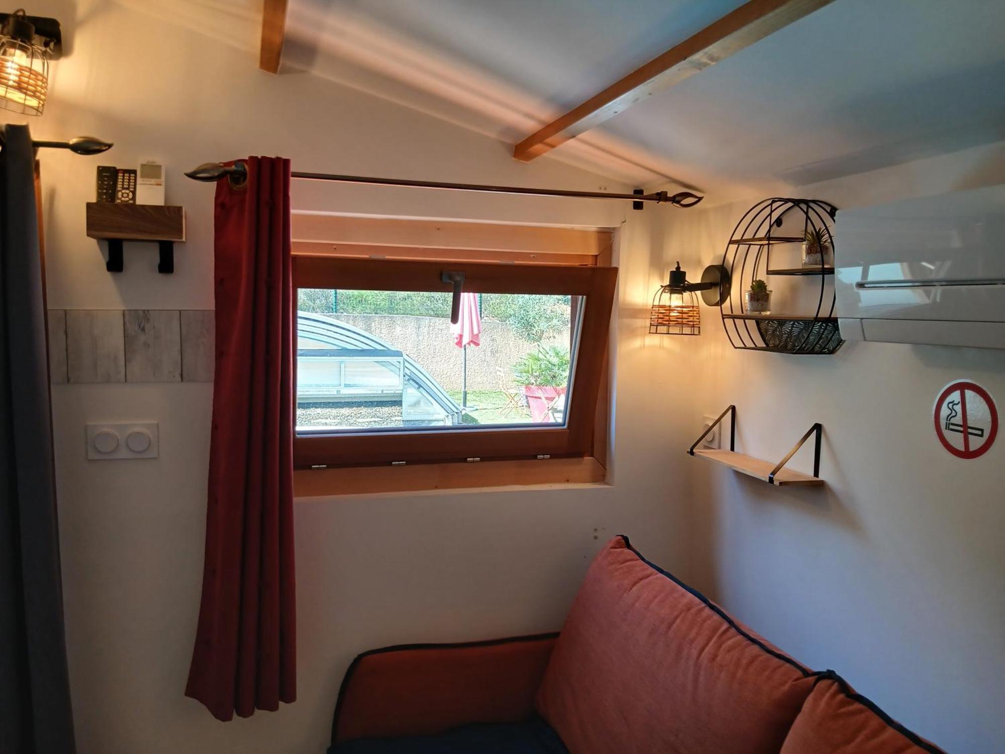 Chalet Charmant Avec Piscine Mercuer Exterior photo